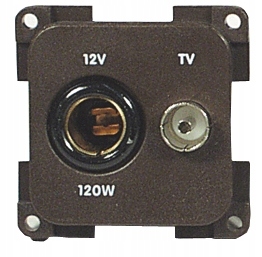 GNIAZDO ELEKTRYCZNE WEWNĘTRZNE 12V+TV