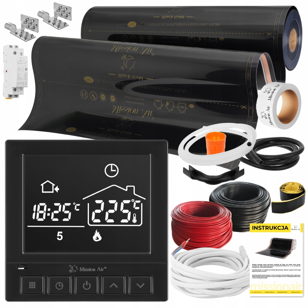 Set Fólia vyhrievacia podložka Infračervená 30 m² 160 W