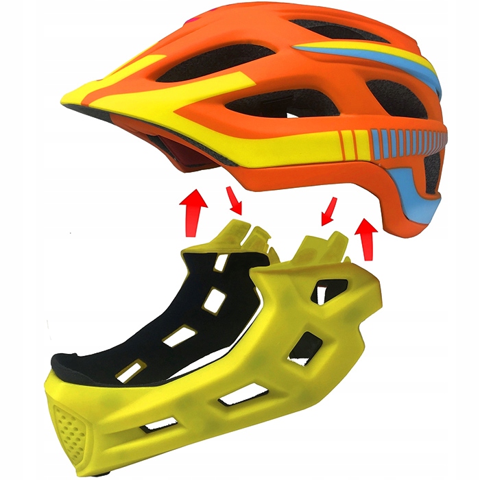 KASK ROWEROWY Z OCHRONĄ SZCZĘKI FULLFACE Marka AVO