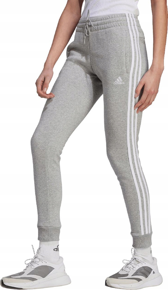 Dámské Kalhoty Adidas Essentials 3-STRIPES Fleece Šedé IL3282 vel. M