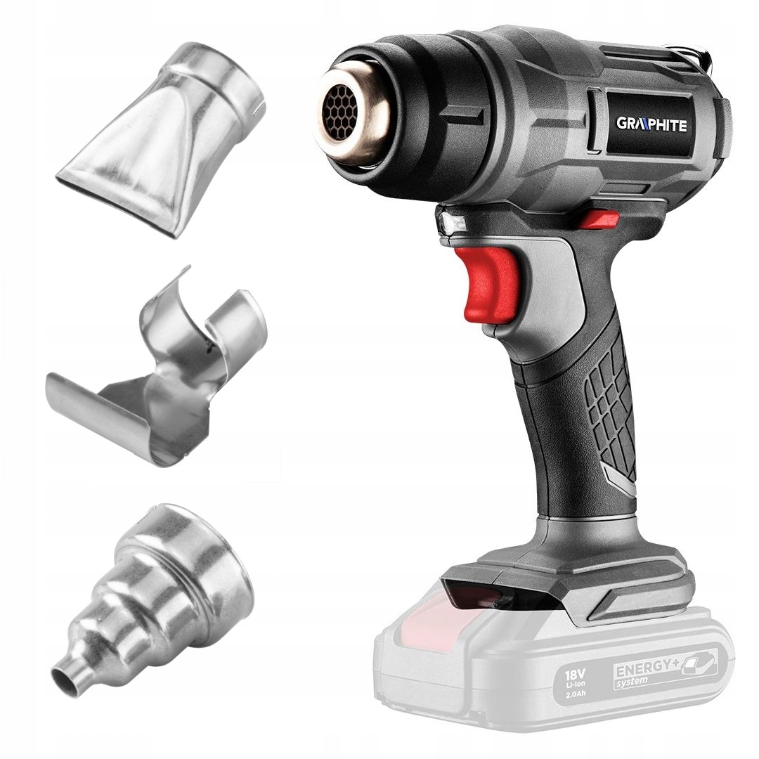 Graphite Horkovzdušná Pistole 18 V Energy 3 Trysky Bez Akumulátoru 58G082