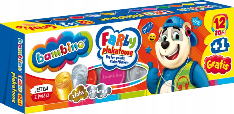

Farby Plakatowe Bambino 1 20ml