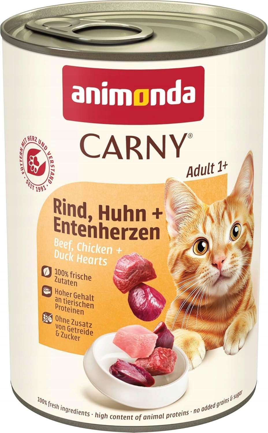 animonda Carny Krmivo pro kočky Hovězí kuře Dospělý bez obilovin 6x400g