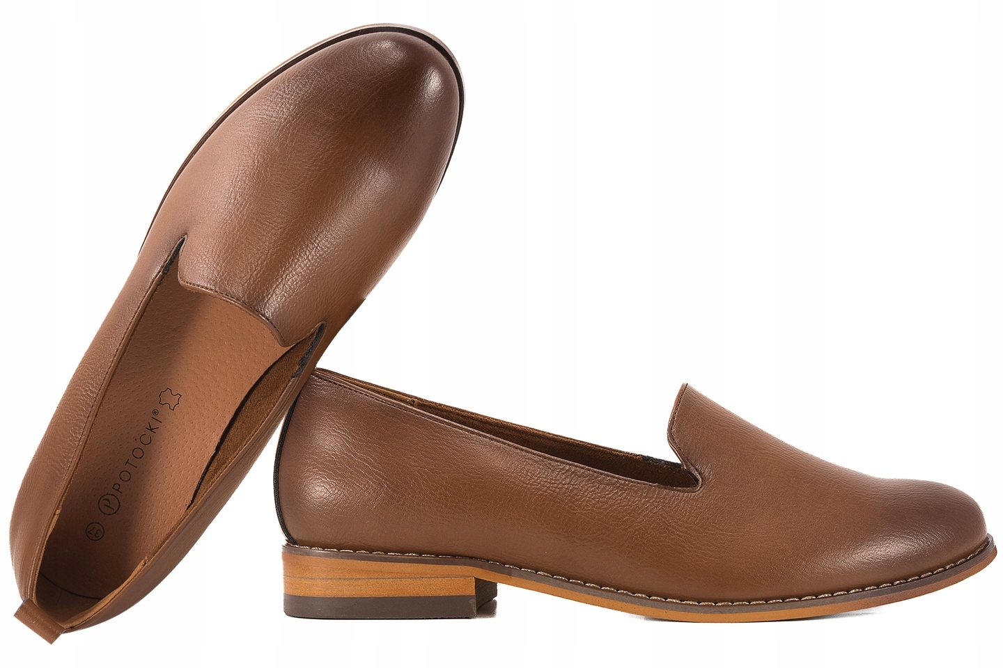 Potocki 25-19337BR Dámské Polobotky Lordsy Mokasíny hnědé 37 Hnědá