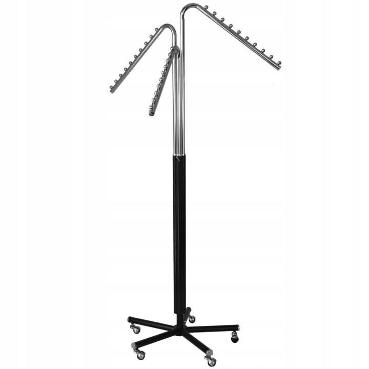 STOJAK WIESZAK KÓŁKA TRZYRAMIENNY ODZIEŻ HC300 h2