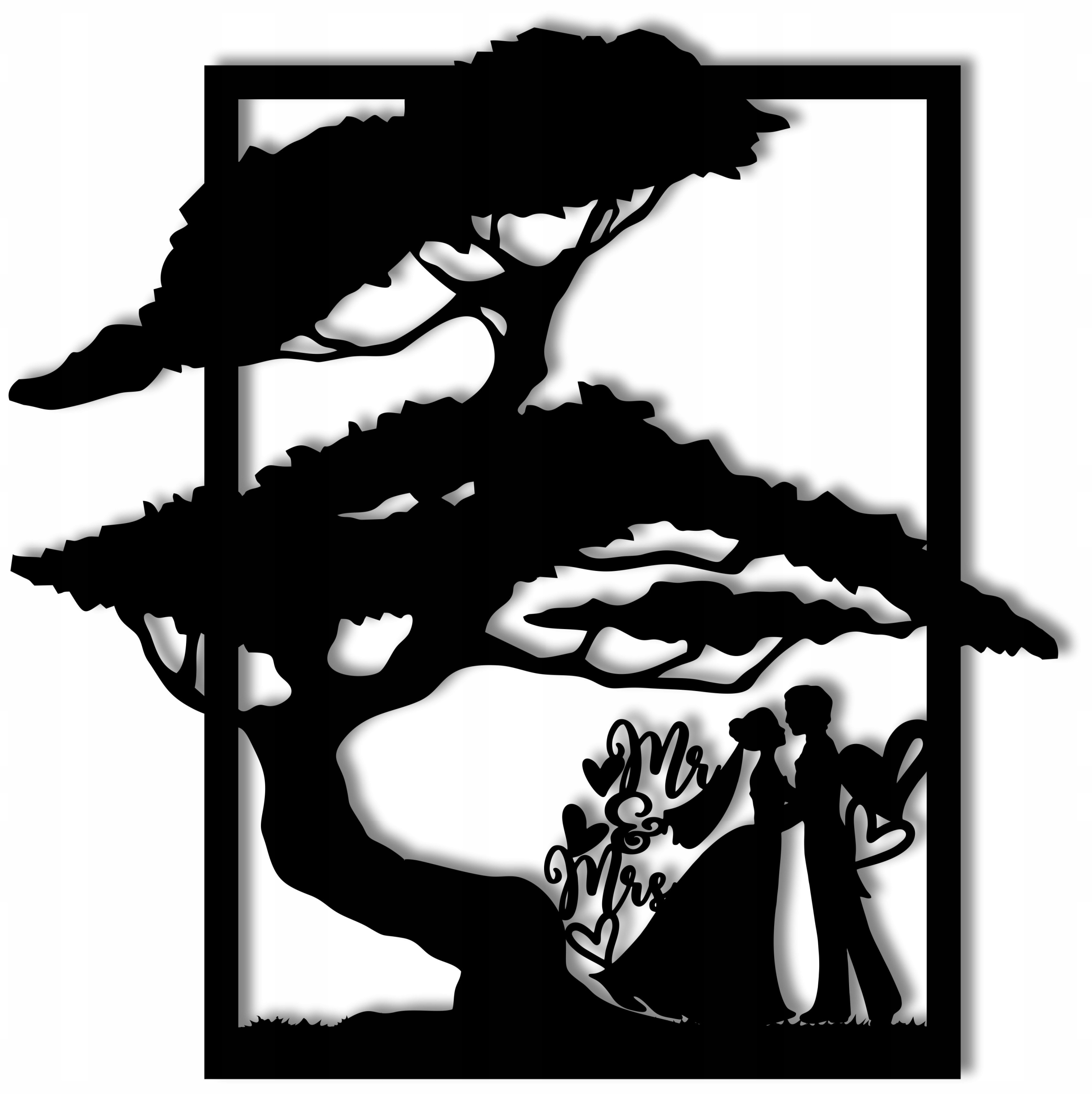 Strom S Mladou Párou 50 cm Dárek 18 vzorů