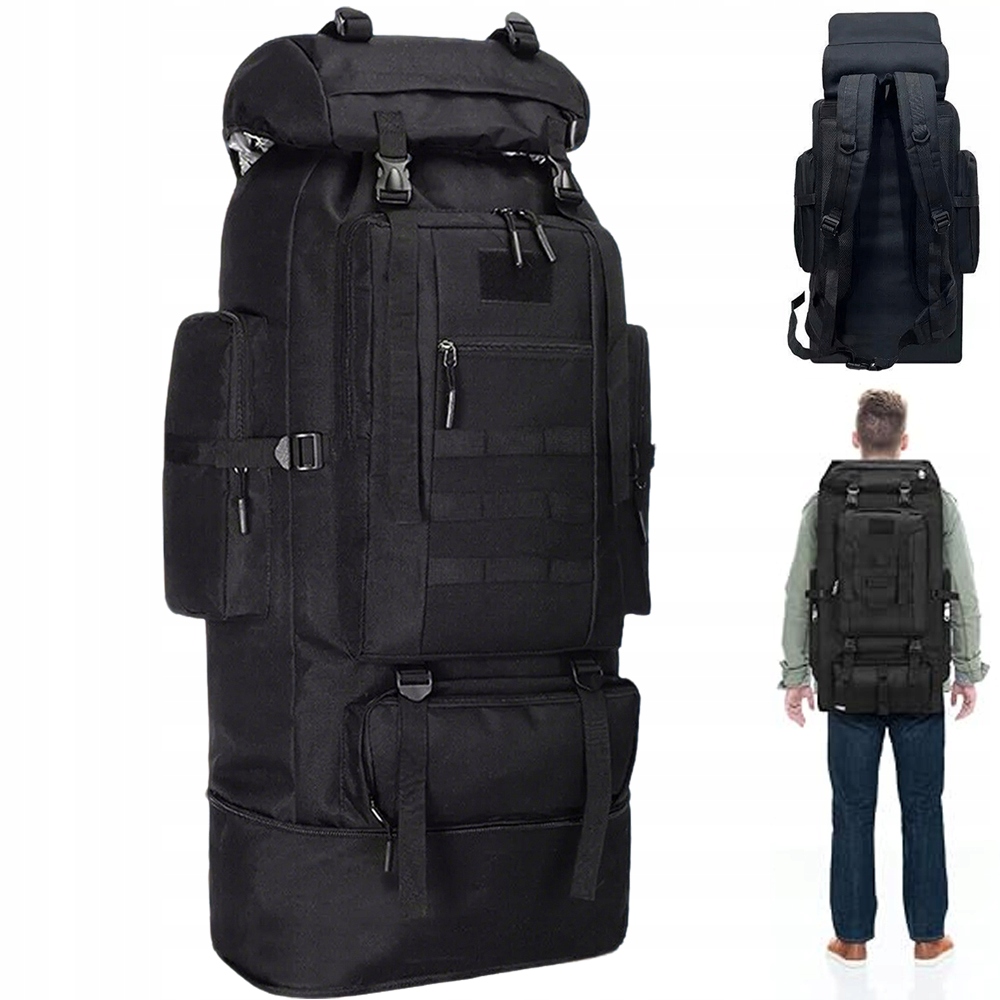 Duzy Plecak 70-100L Turystyczny Trekkingowy Sportowy Męski Wodoodporny