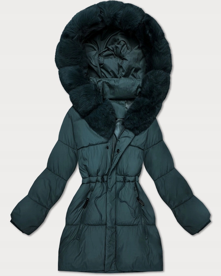 Zimní Bunda Kapuce B8550 C. Zelená XXL (44)