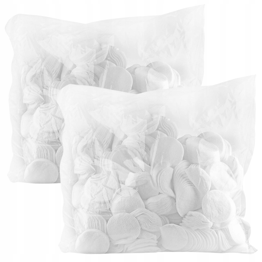 2x Płatki Kosmetyczne Waciki Higieniczne 500g Bawełniane 1200 sztuk