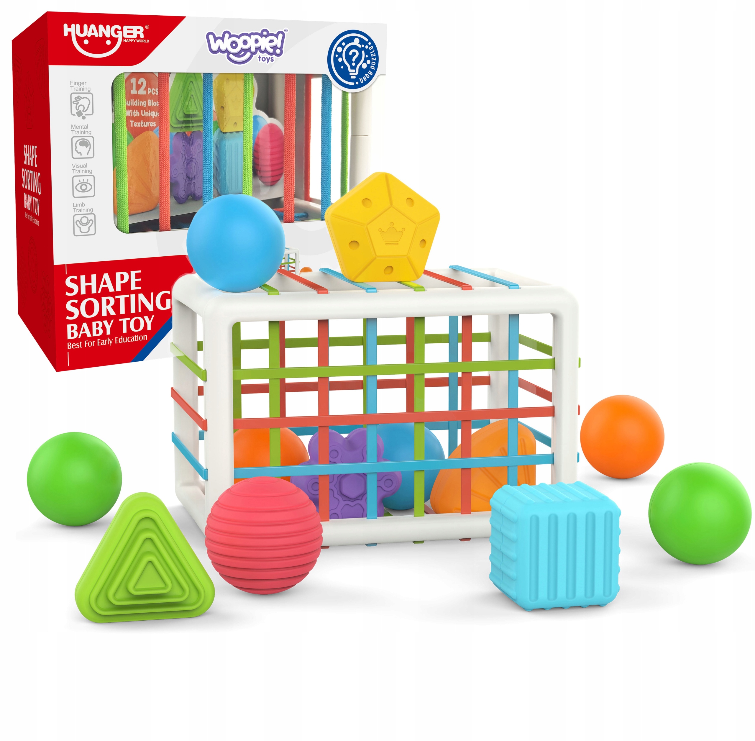

Elastyczna Kostka Sensoryczna Sorter 13 el. Woopie
