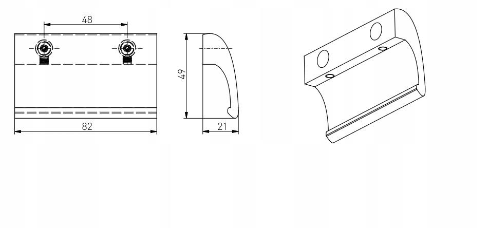 ZATRZASK SŁUPEK RUCHOMY + POCHWYT DELUXE ZŁOTY DĄB Kod producenta ZATRZASK SŁUPEK RUCHOMY