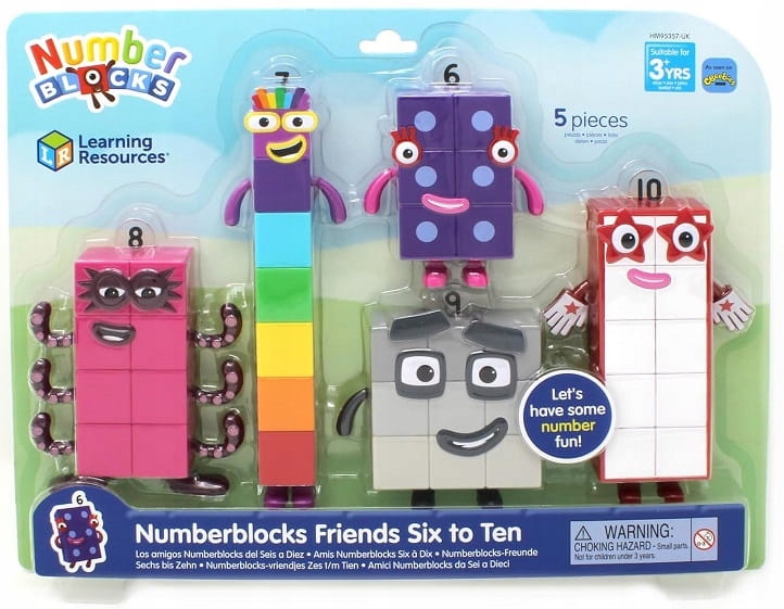 Learning Resources - Number Blocks - Kostki do nauki liczenia 6-10 HM95357