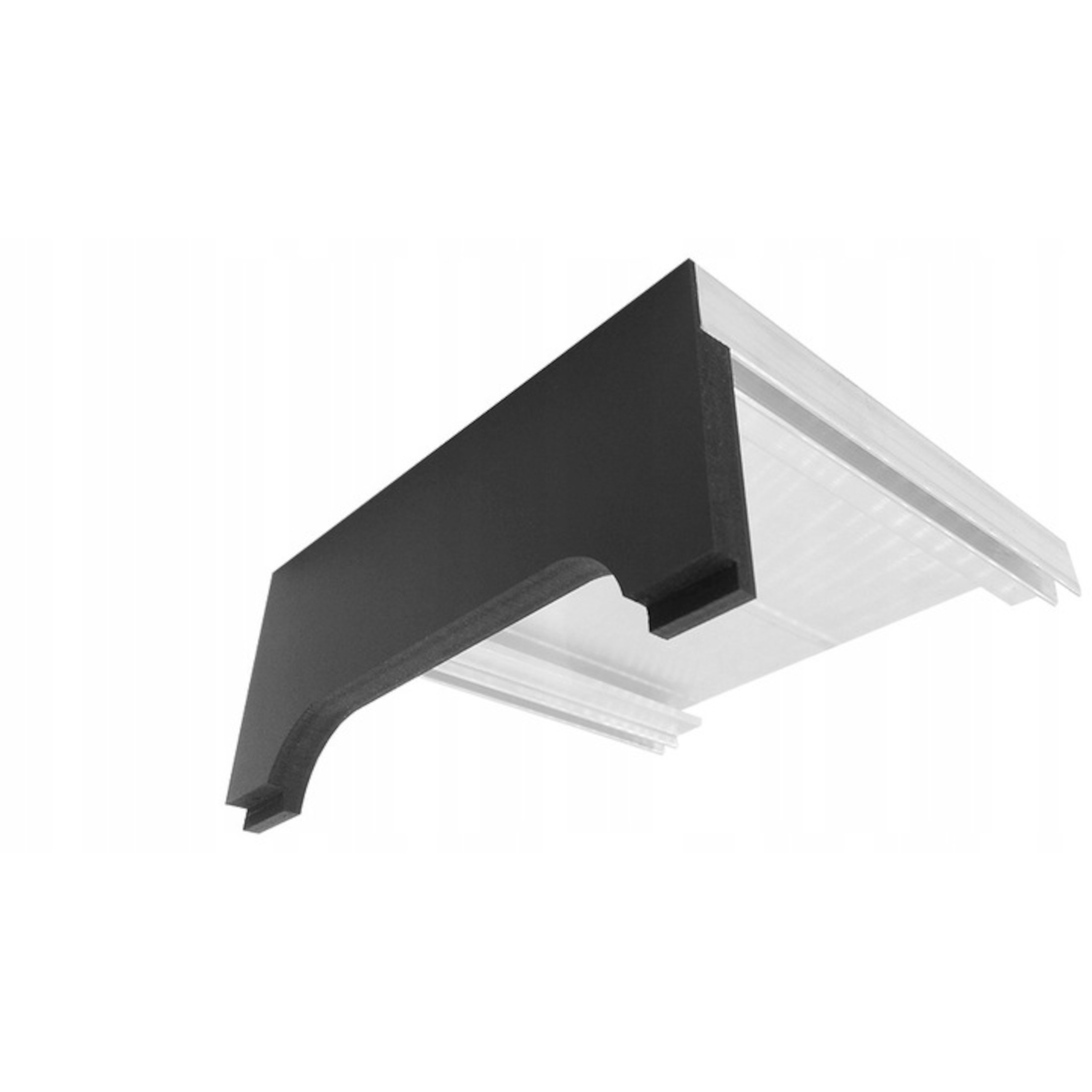 KOMPLET nóżkozaślepki 160mm PEŁNE CZARNE-PCV Typ zaślepka