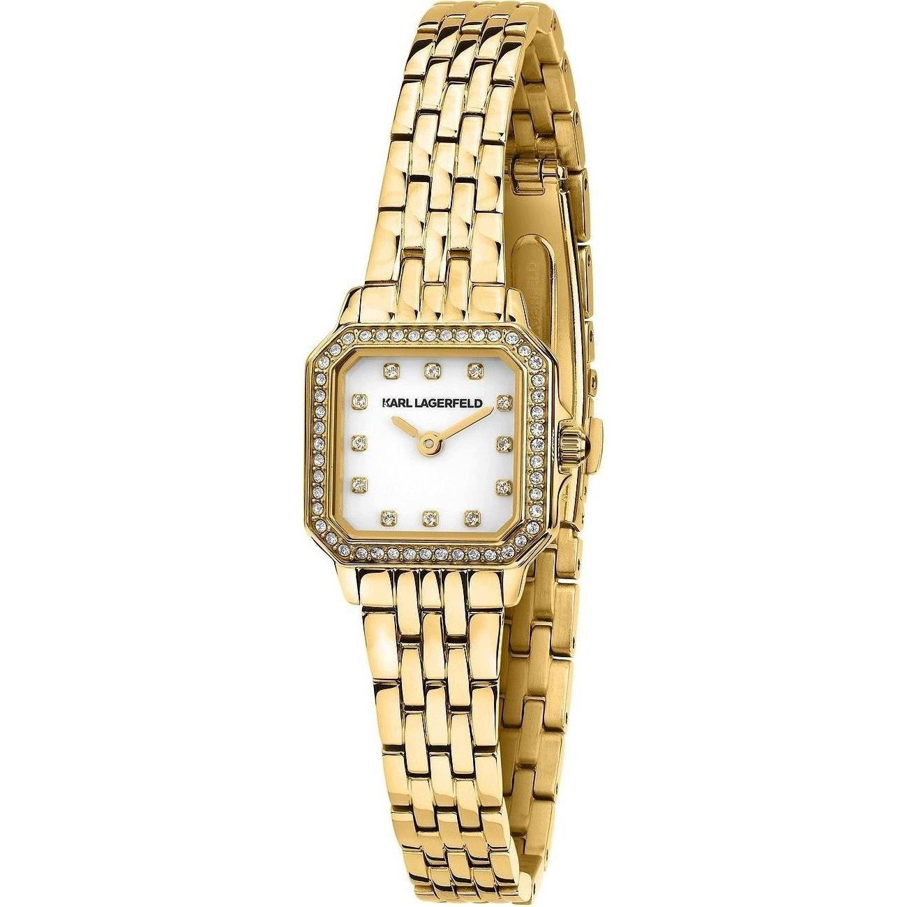Dámské hodinky Karl Lagerfeld R0553111501 Zirkony zlaté