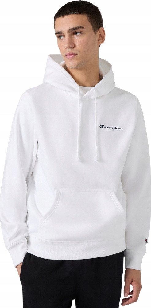 Pánská Mikina Champion Hooded Sweatshirt Bílá 221790 WW001 vel. L