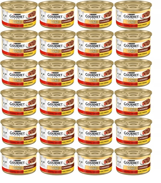 Levně Gourmet Gold mokré krmivo pro kočky kuře s hovězím masem s rajčaty 24x85 g
