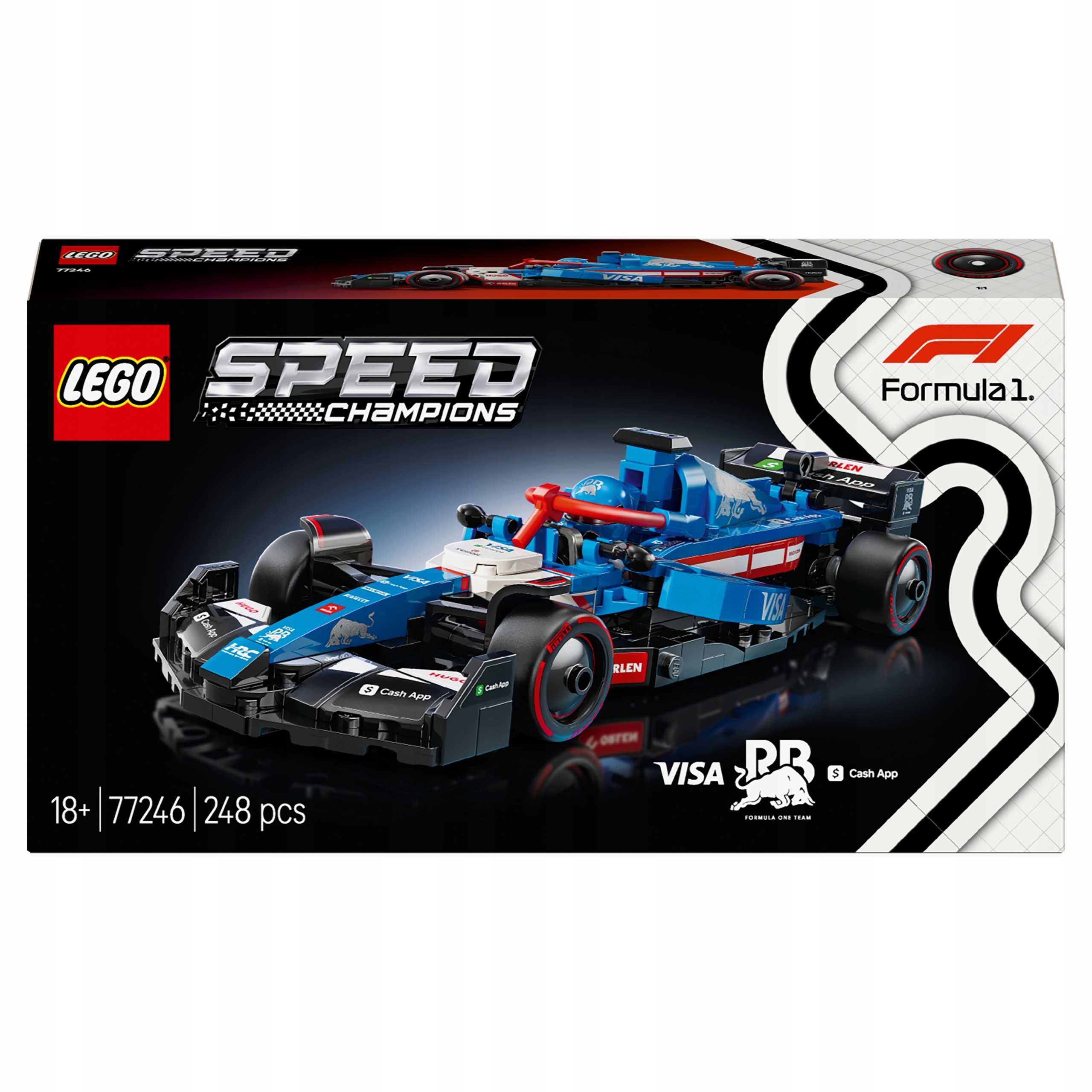 Lego 77246 Speed Champions Formule F1 Visa Cash App Rb Vcarb 01 auto závod