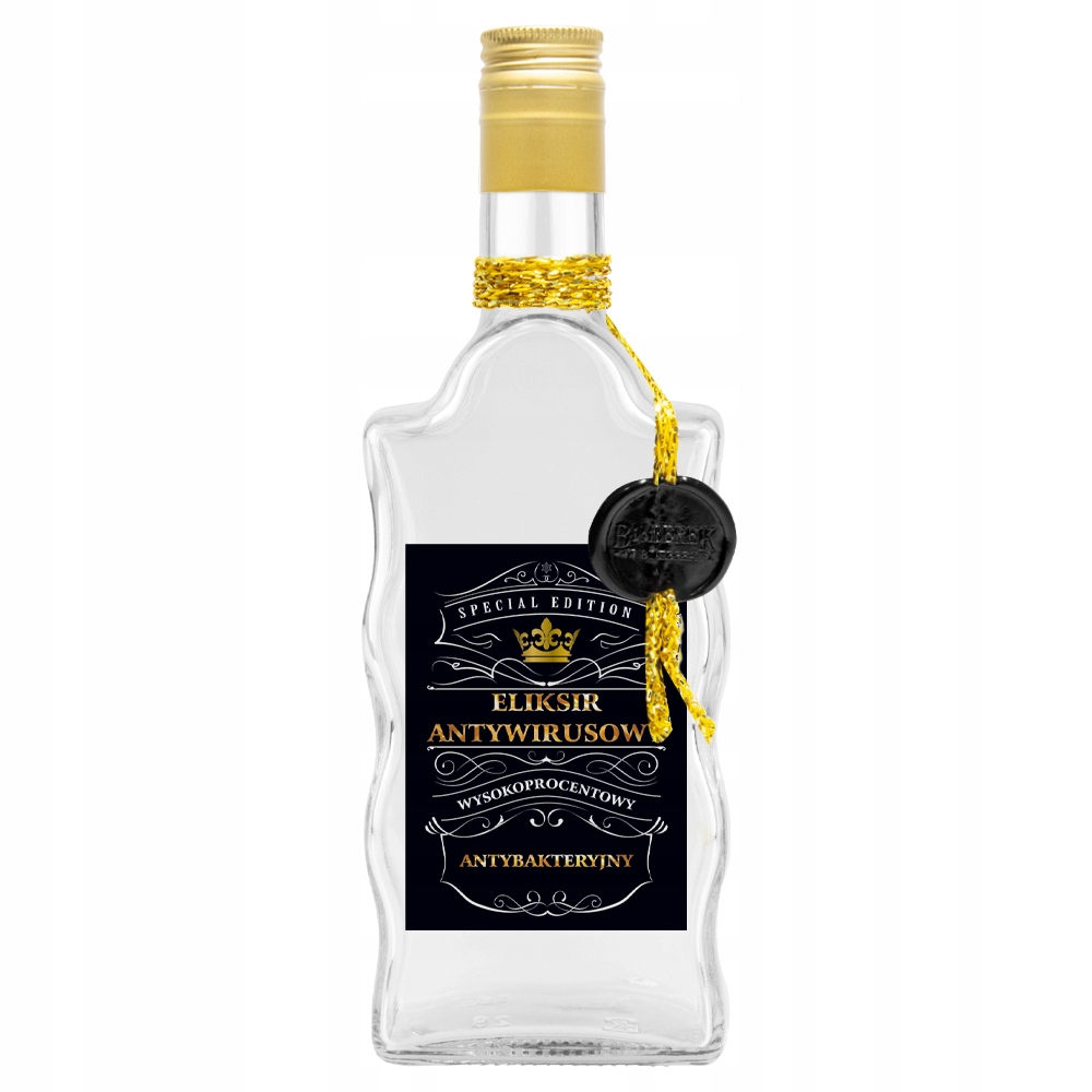 

Butelka Ozdobna Fala 500ML Eliksir Antywirusowy