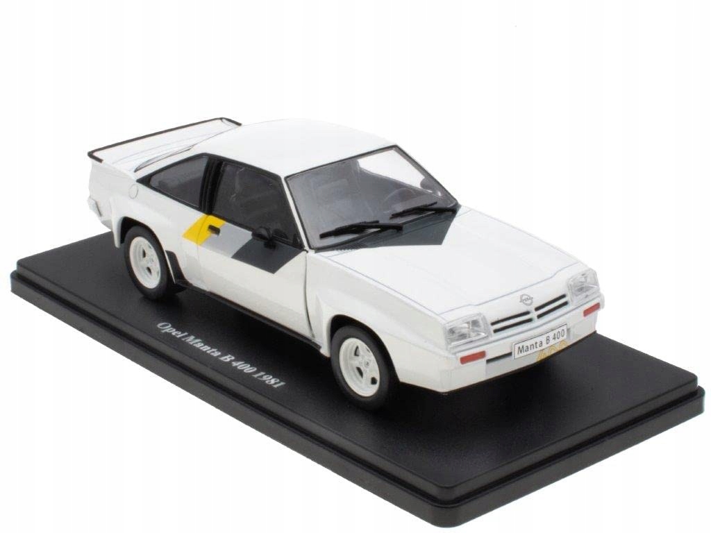 Sběratelské Auto 1:24 Opel Manta Bílé Kovové