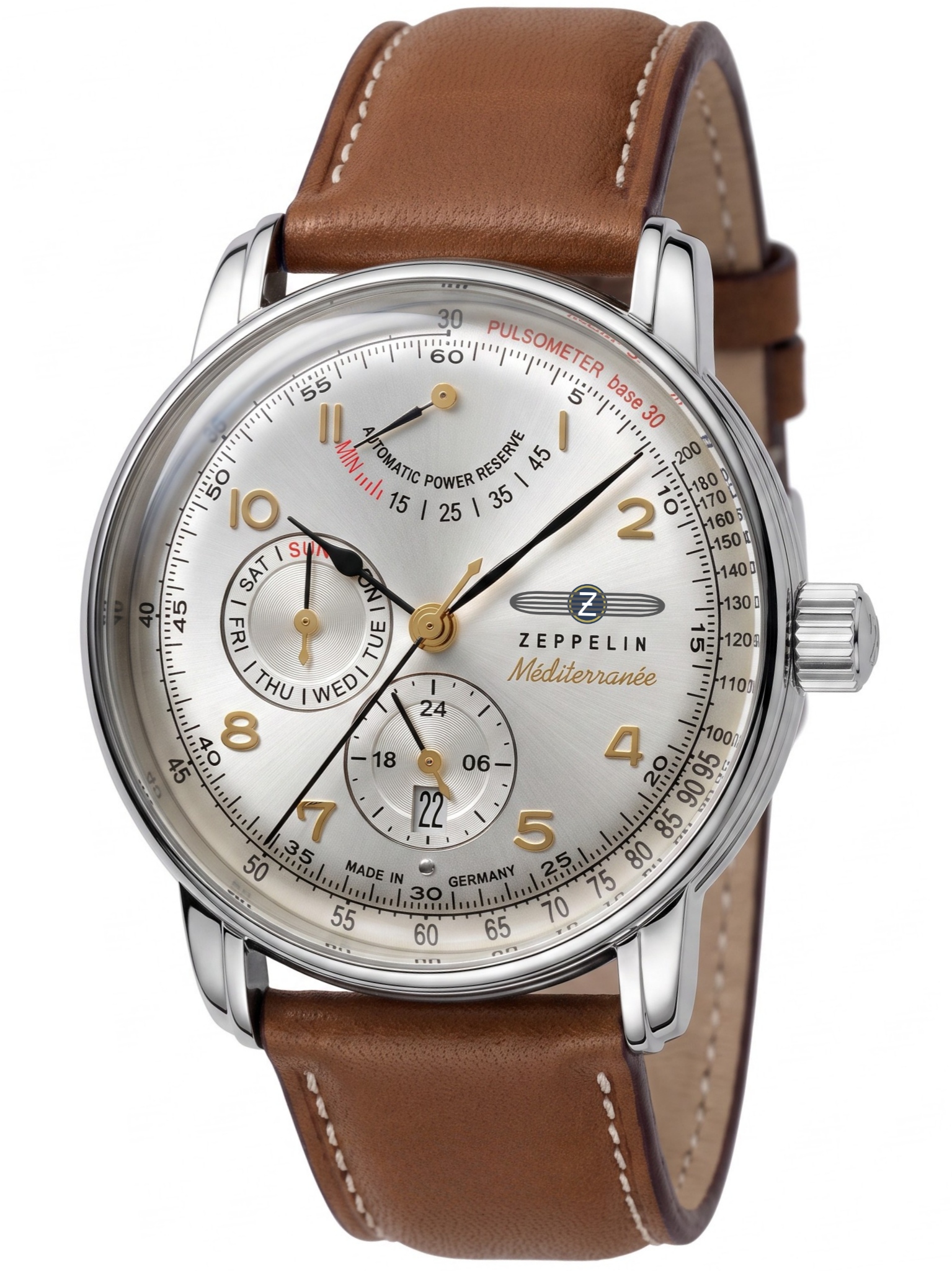 Nowy Zegarek Męski Zeppelin Mediterranee 96901 Automatik Ltd