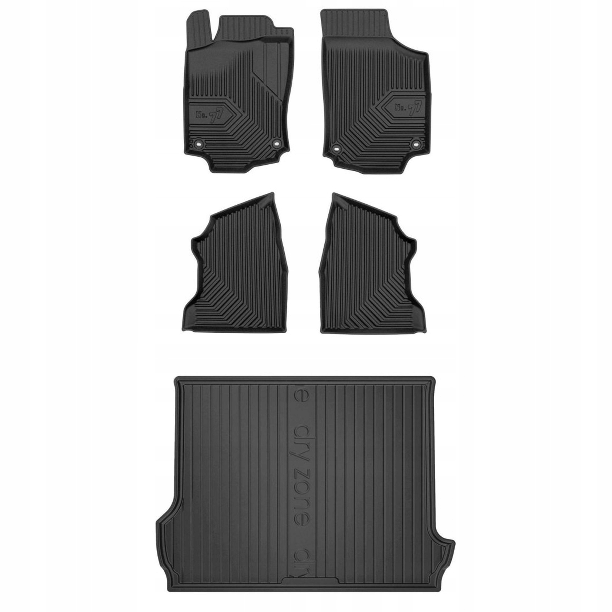 Gumová sada kobercov a rohoží Opel Combo C 2001-2011