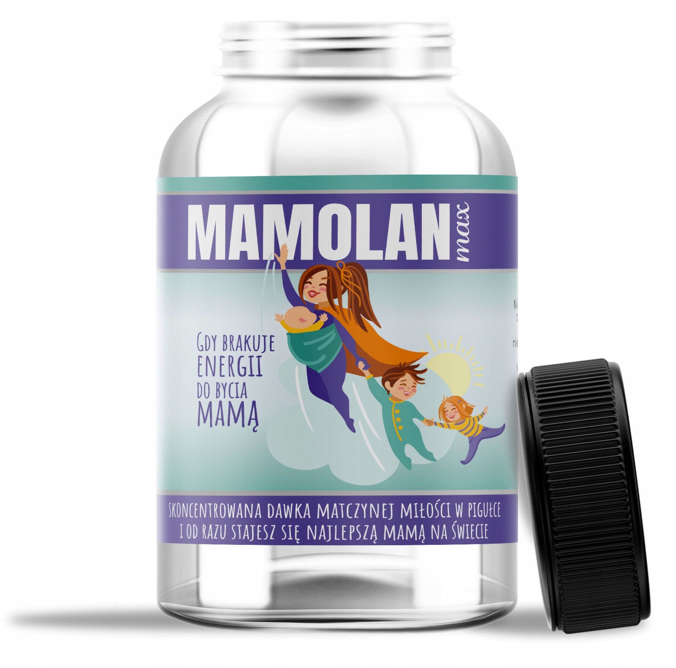 MAMOLAN max Prezent Dzień MAMY Matki Butelka na ŚMIESZNE TABLETKI Cukierki EAN (GTIN) 5904161089759