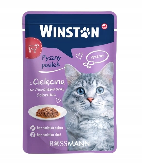 Levně Winston Krmivo pro kočky mix chutí 100gr