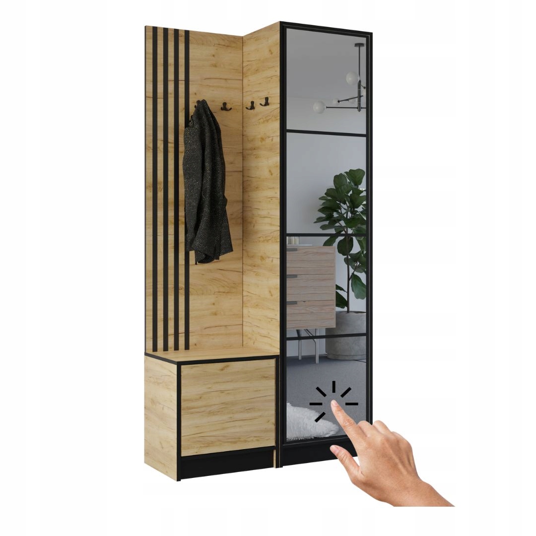 Šatní skříň Costa 11 dub craft zlatý Vzor 1