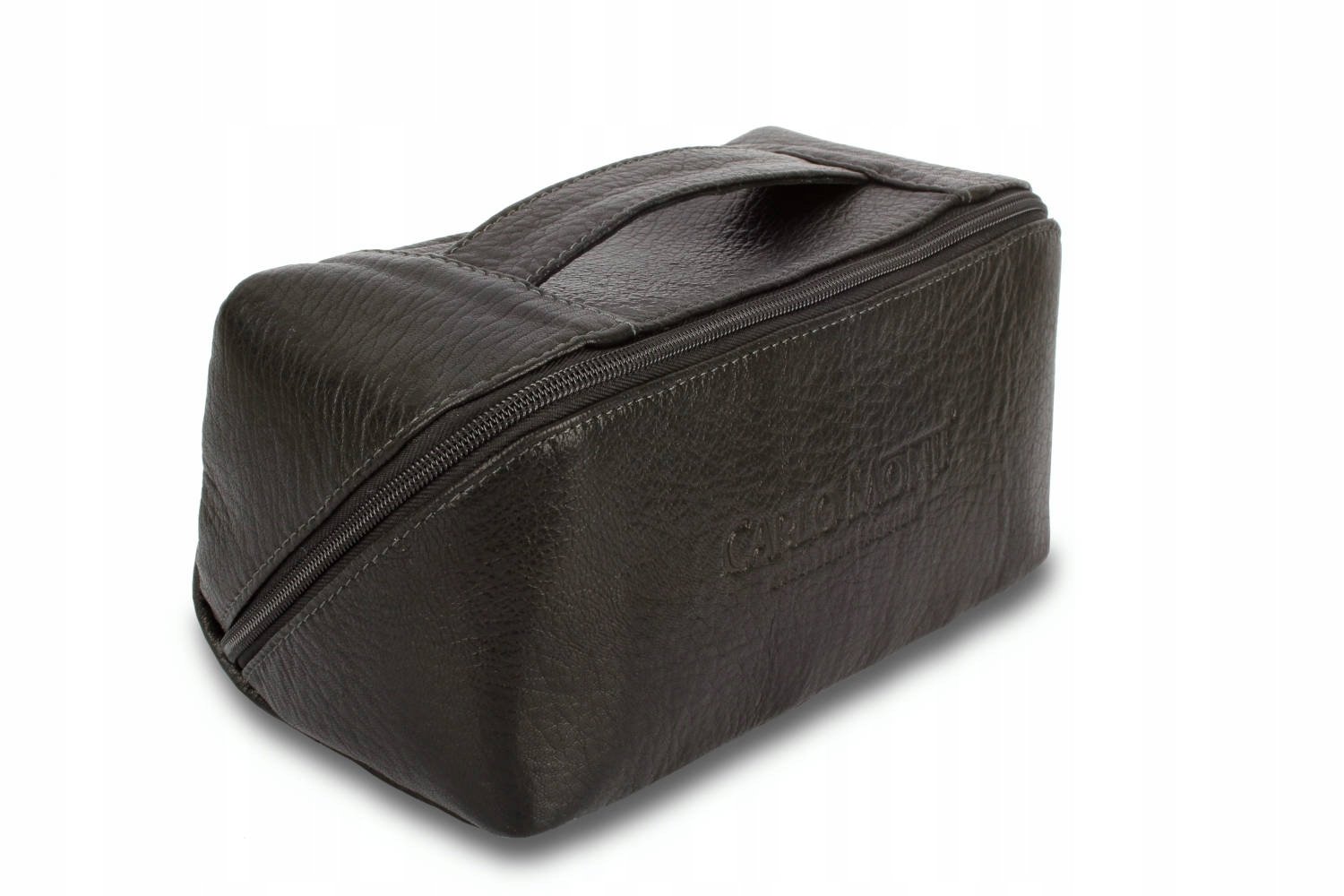 Elegantní Rozkládací kožená kosmetika z přírodní kůže Černá KOS2-CZ