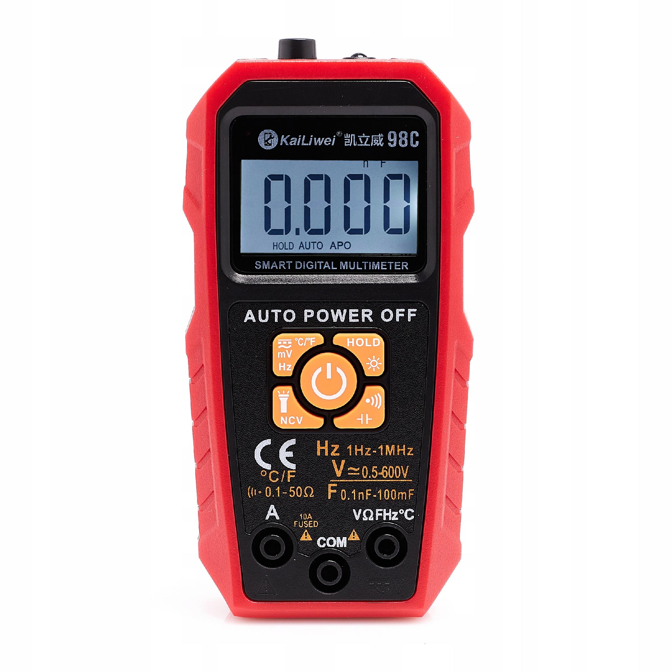 AUTOMATYCZNY MULTIMETR CYFROWY 98C TEMPERATURA