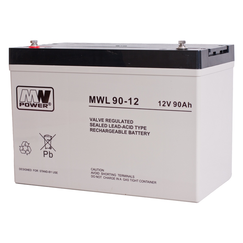 Akumulator Mwl 90-12 Agm 12V 90Ah Mw Power