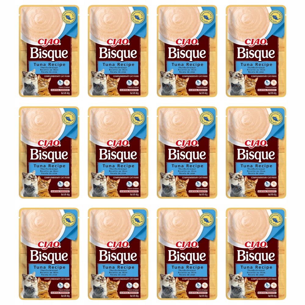 Inaba Ciao kočka bisque tuňák 12 x 40 g