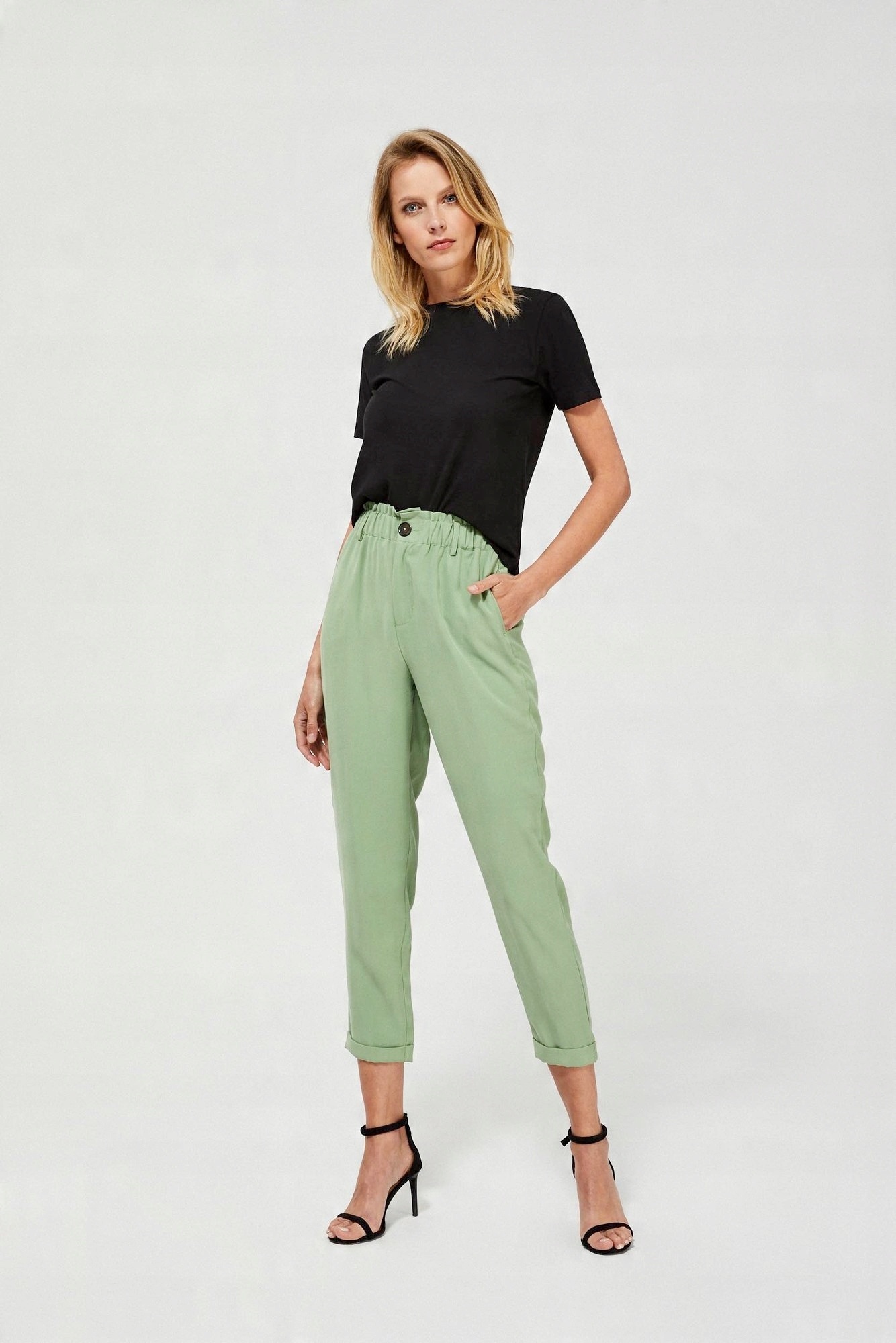

Moodo Spodnie baggy L-SP-3132 Olive; Xs