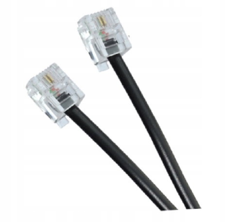 

Kabel telefoniczny RJ11 2m połączeniowy linia
