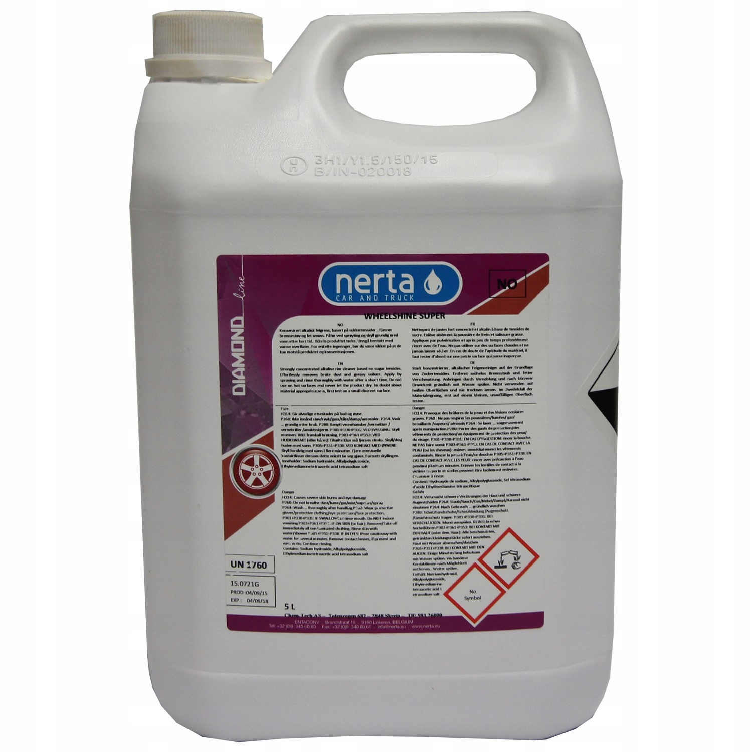 

Nerta Wheel Shine 5L Do Czyszczenia Felg
