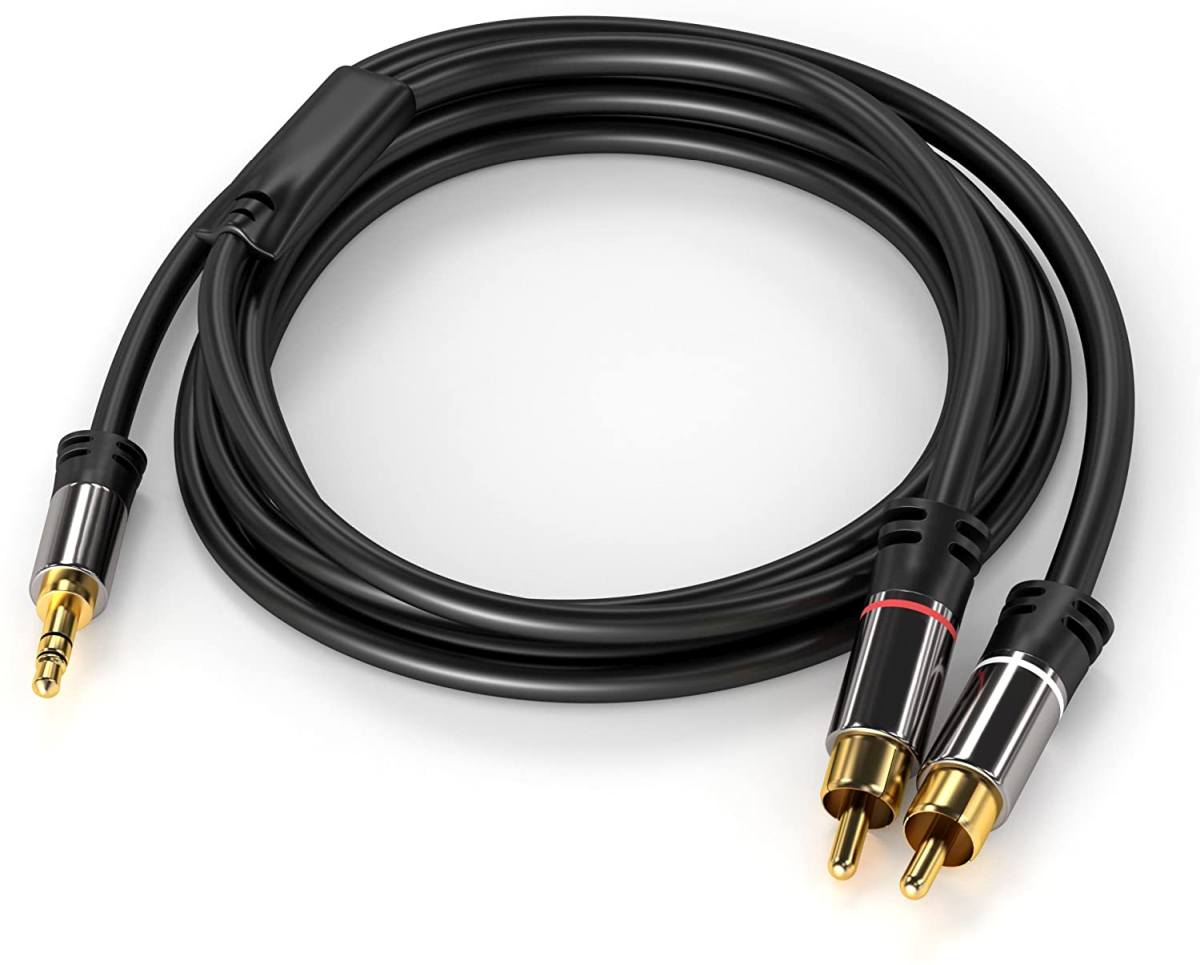 PremiumCord Hq ekranizowany kabel stereo Jack 3,5mm-2xCINCH M M 1,5m
