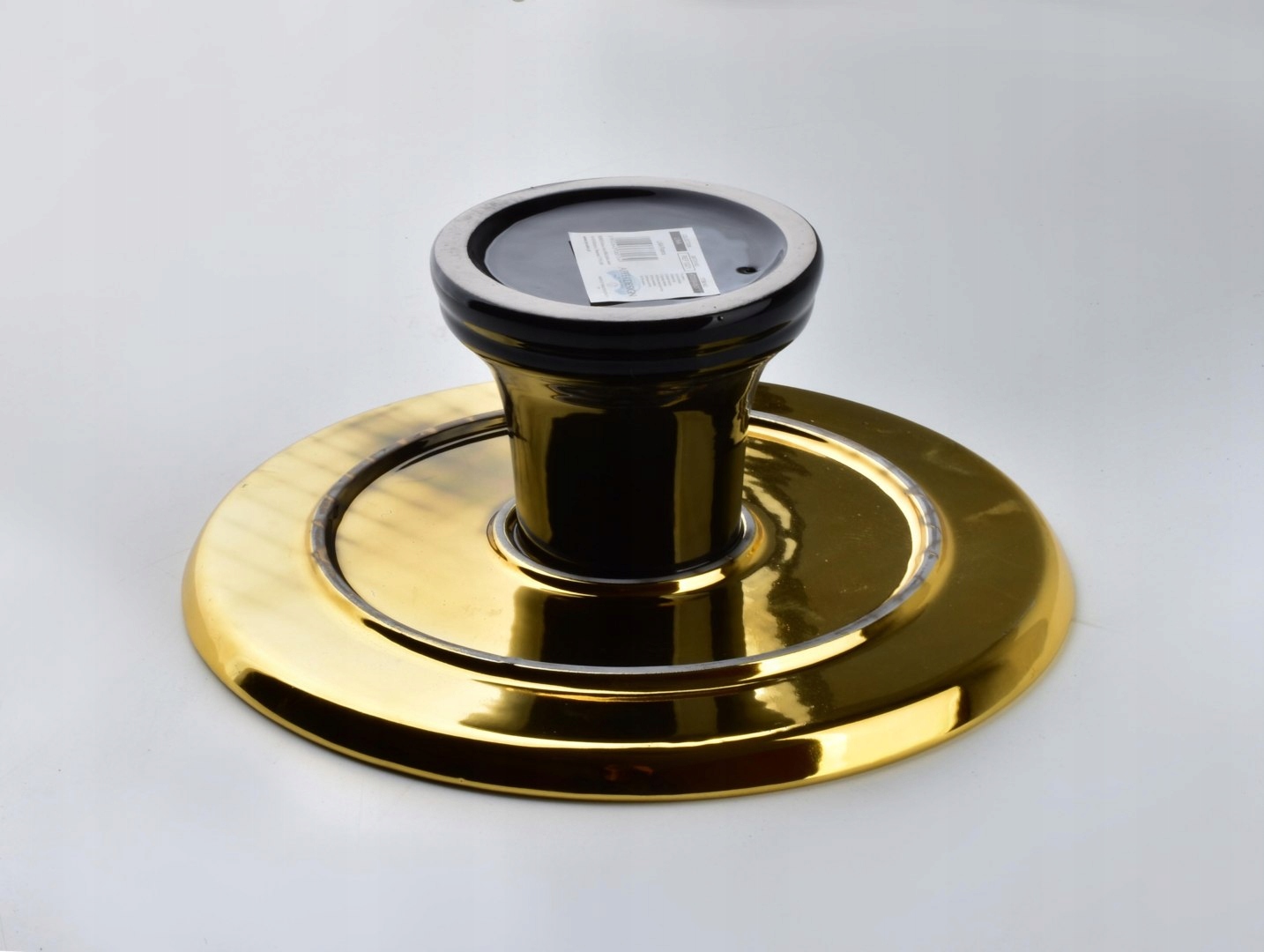 PORCELANOWA PATERA NA CIASTO OWOCE CZARNO-ZŁOTA Kod producenta 5902643380134