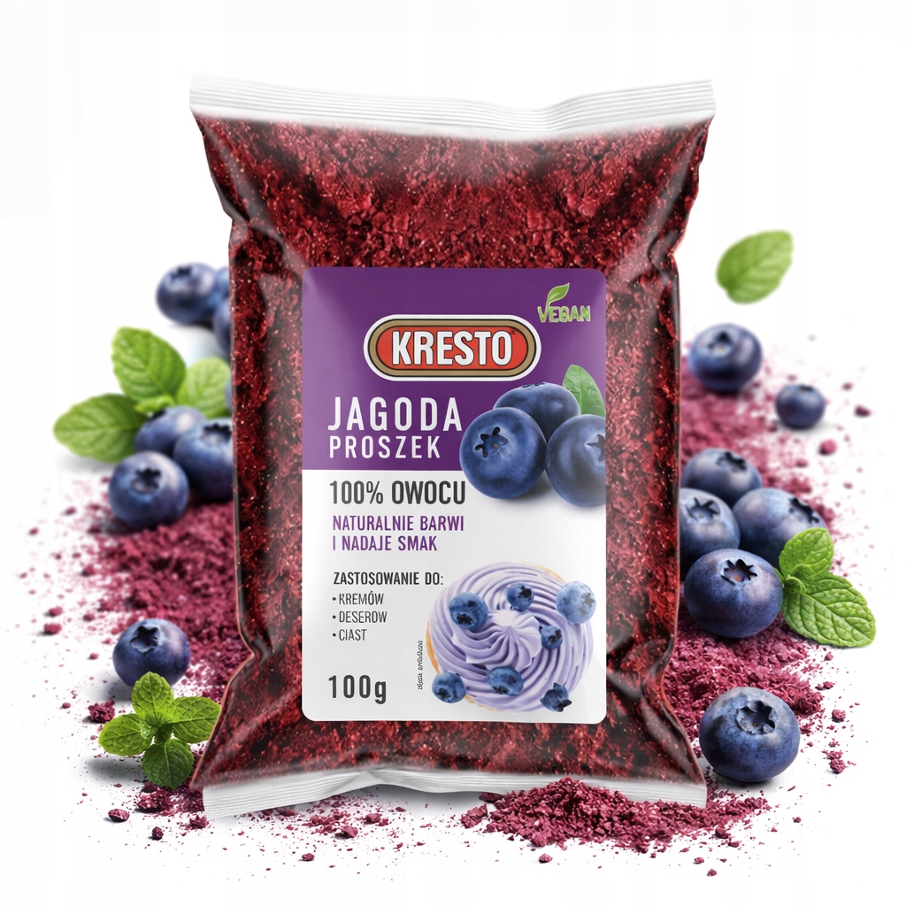 Lyofilizované ovoce Kresto Borůvka lesní prášek 100 g HoReCa