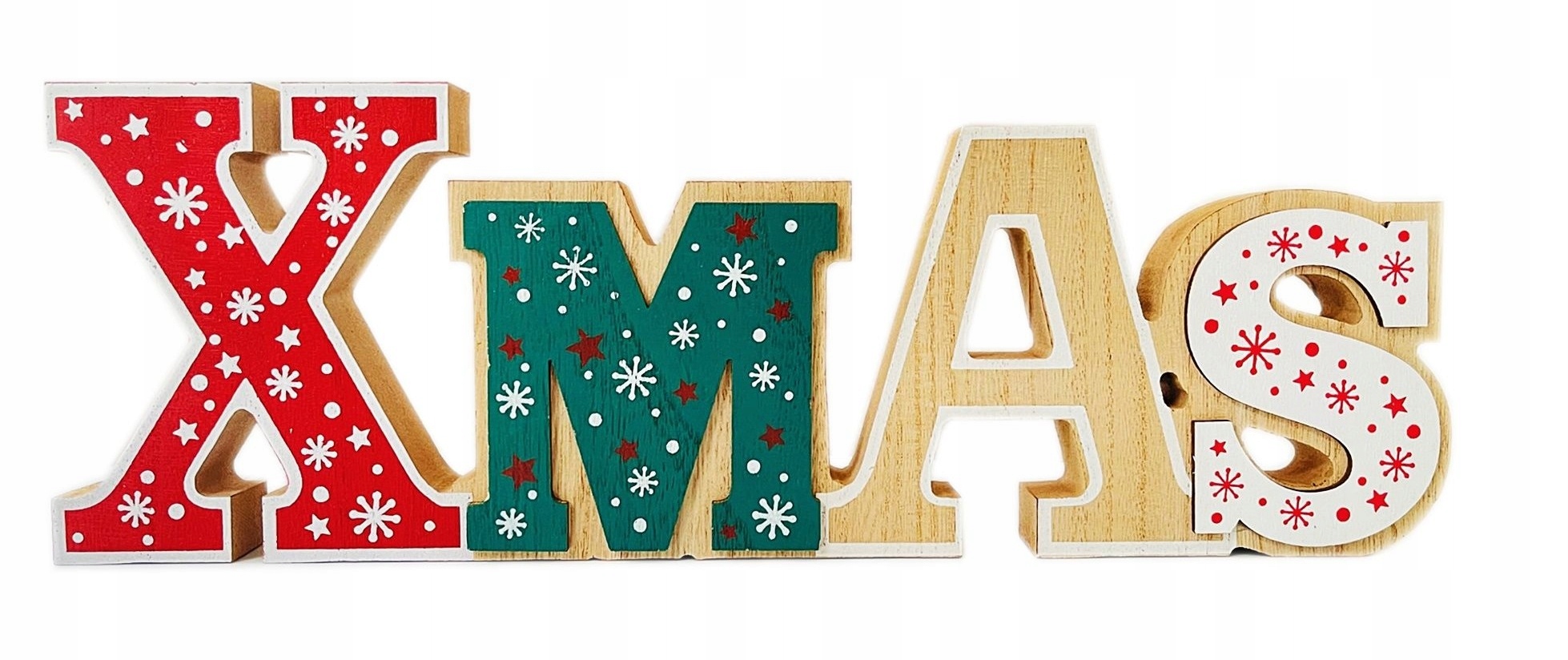 

Xmas Dekoracja Figurka Świąteczna Napis Dekoracyjn