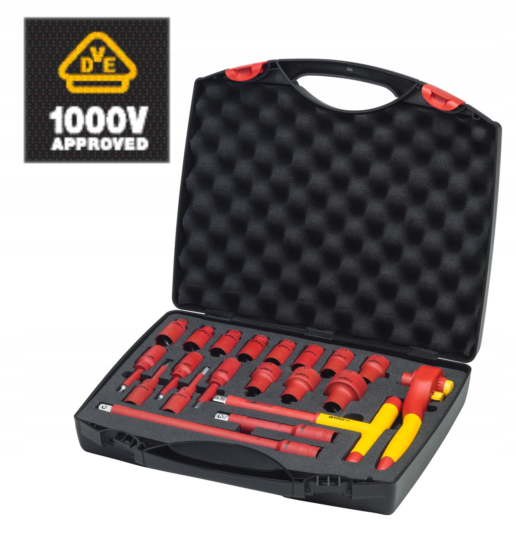 Wiha Zestaw izolowanych kluczy nasadowych 1/2" Vde 21cz. 43024