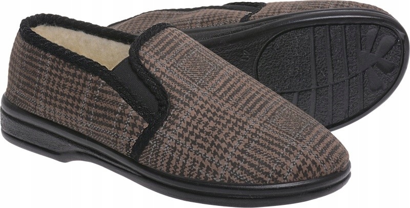 CIEPŁE KAPCIE BABOSZE TENISÓWKA KRATA ŻELBUT krata br-02 44