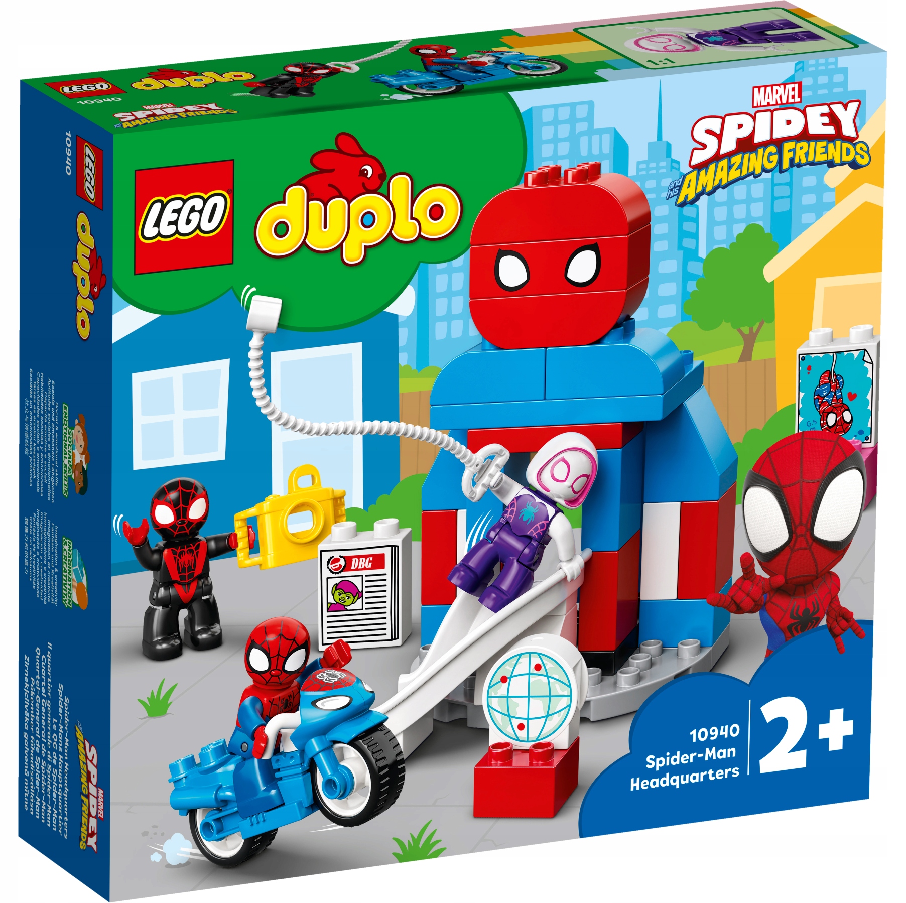 Lego Duplo 10940 Kwatera główna Spider-Mana Klocki Nowe Oryginalne