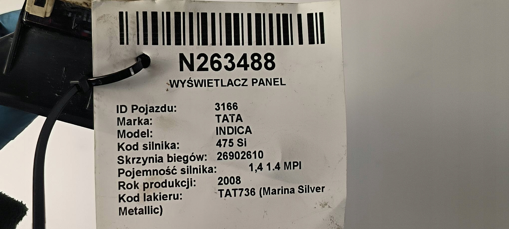 displej PANEL 270254209942 TATA INDICA