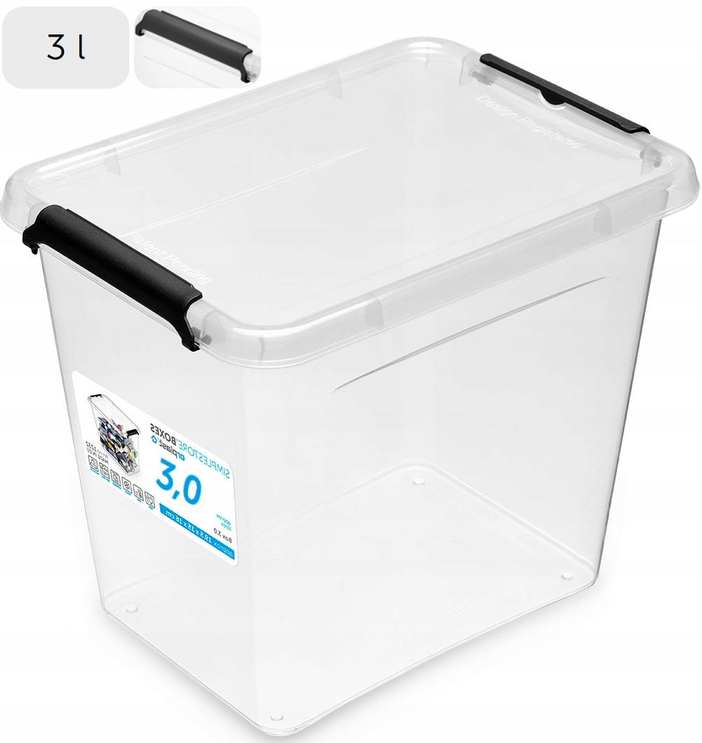 

Pojemnik Pudełko Organizer Z Pokrywą 3 l