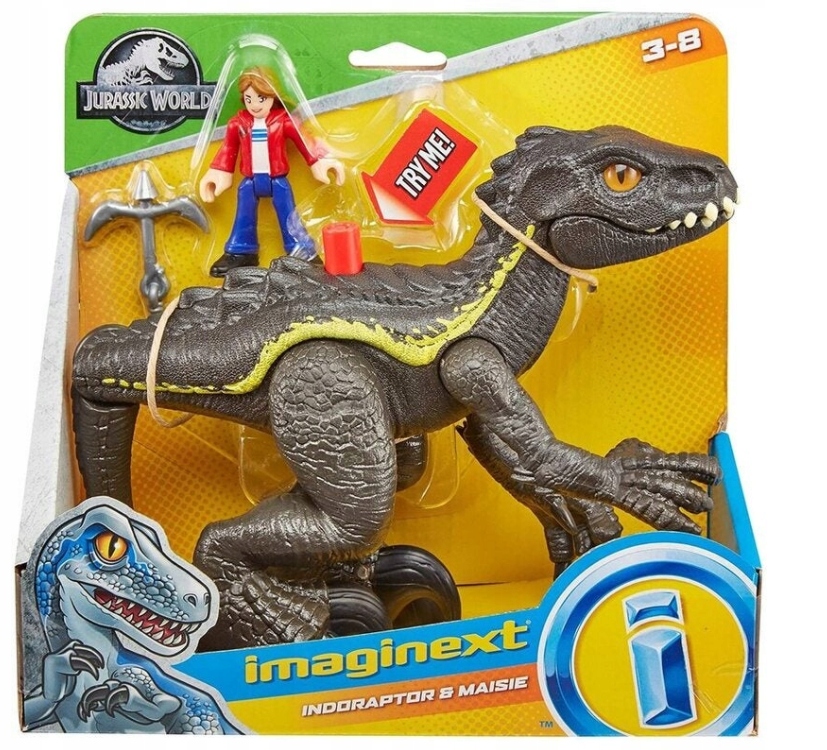 

Imaginext Park Jurajski Indoraptor Dinozaur i Mais