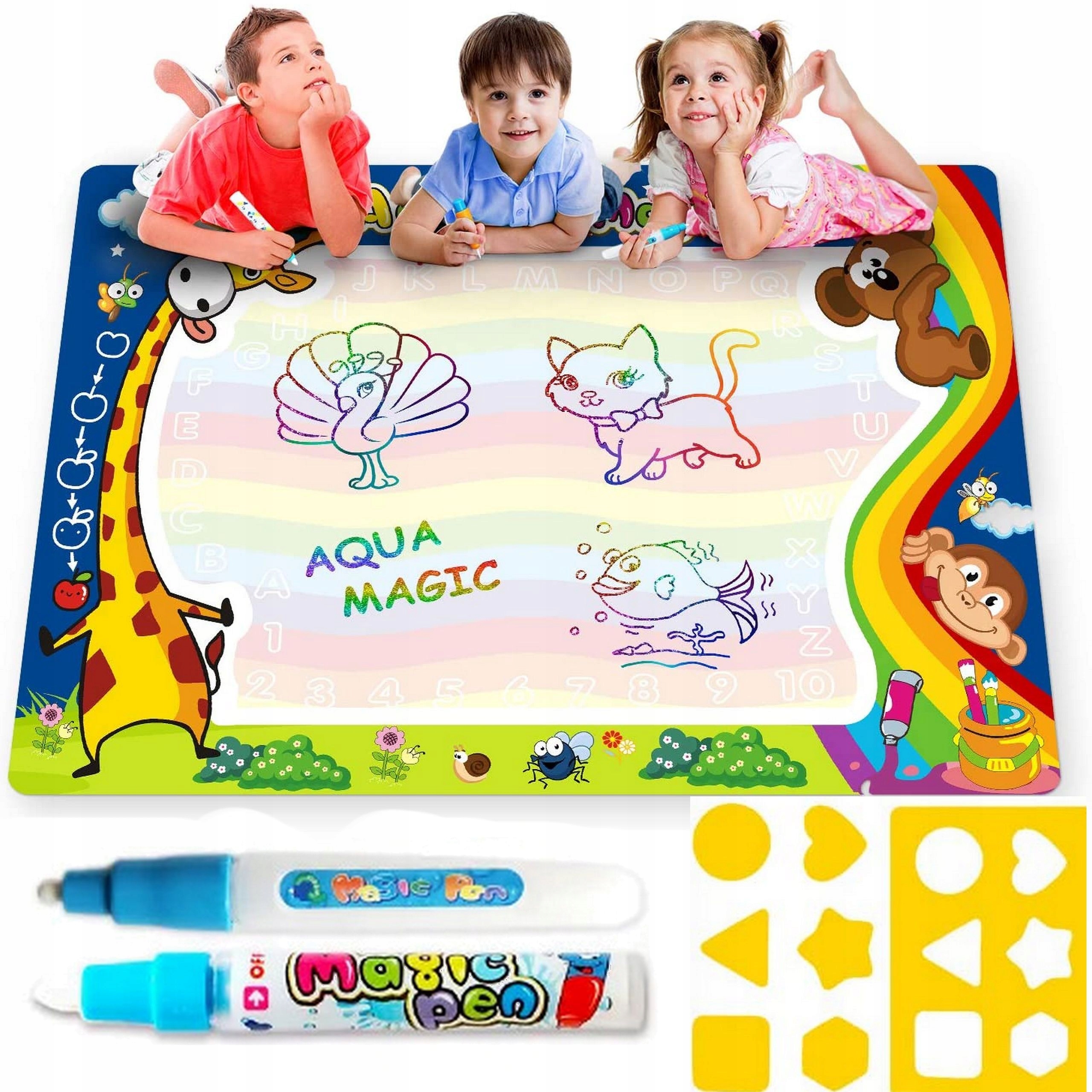 

Mata Wodna do Malowania Wodą 100x80cm XXL kształty