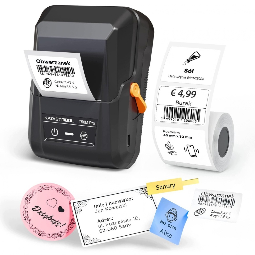 Tiskárna Termálních Štítků Bluetooth 20-50 MM Qr Ios Android Usb-c