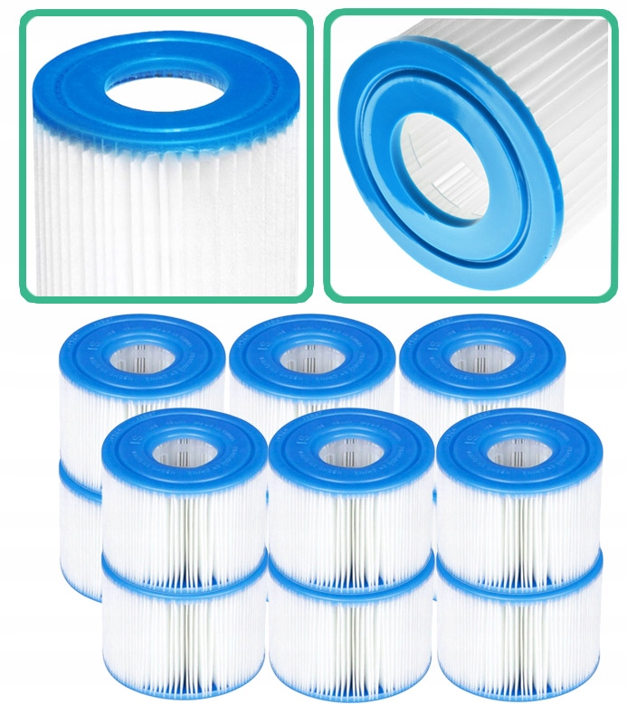 12 x Filtr Bazénového Čerpadla Jacuzzi Intex Filtrační Vložka 29001 Typ S1
