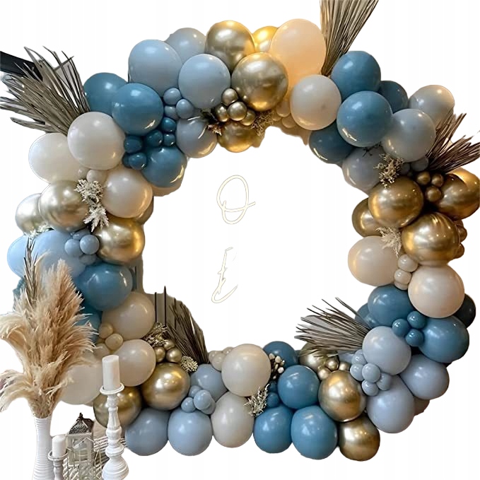 GIRLANDA BALONOWA NIEBIESKA CHRZEST URODZINY 127 S