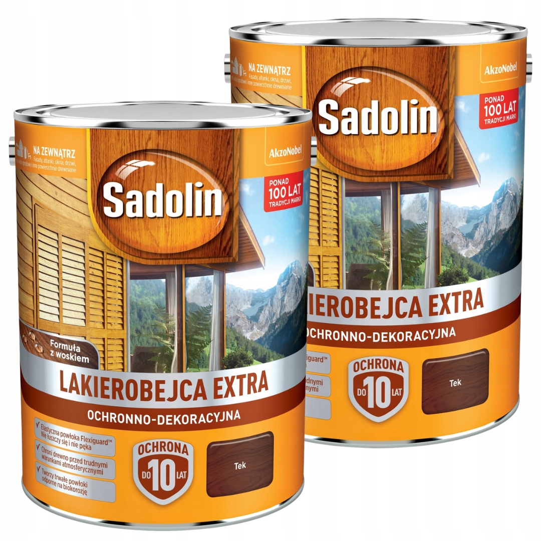 Sadolin Extra Lakobejca 10L Tek Teak Tik Set 2x5L